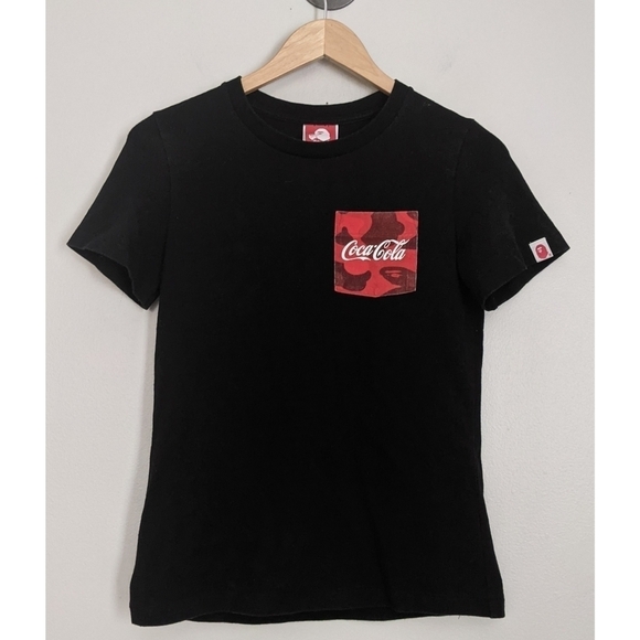 BAPE x Coca Cola Collab Short Sleeve Pocket T-shirt - Picture 1 of 11